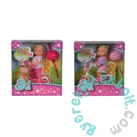 Evi Love baba kerékpárral