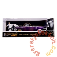 Hollywood Rides fém autómodell - Elvis figurával - 1956 Cadillac Eldorado - 21 cm