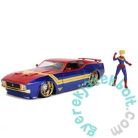Marvel kapitány fém autómodell figurával - 1973 Ford Mustang Mach 1 - 1:24