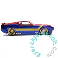 Marvel kapitány fém autómodell figurával - 1973 Ford Mustang Mach 1 - 1:24