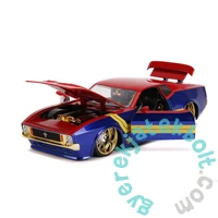 Marvel kapitány fém autómodell figurával - 1973 Ford Mustang Mach 1 - 1:24