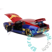 Marvel kapitány fém autómodell figurával - 1973 Ford Mustang Mach 1 - 1:24