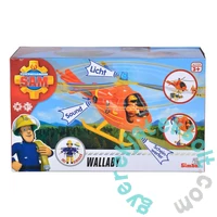 Sam, a tűzoltó Wallaby helikopter figurával 
