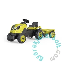 Smoby Farmer XL Traktor utánfutóval - Zöld (710130)
