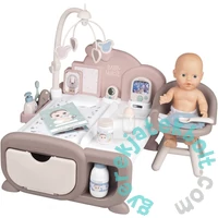 Smoby Baby Nurse Cocoon játszószoba babával - pasztell (220375)