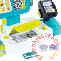 Smoby Mini Shop elektronikus játék pénztárgép mérleggel - kék (350105)