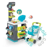 Smoby City Market elektronikus pénztárgéppel - kék (350212)