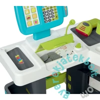 Smoby City Market elektronikus pénztárgéppel - kék (350212)