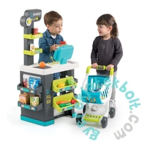 Smoby City Market elektronikus pénztárgéppel - kék (350212)