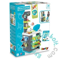 Smoby City Market elektronikus pénztárgéppel - kék (350212)