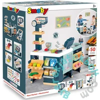 Smoby Maxi Market elektronikus pénztárgéppel és hűtővitrinnel