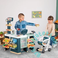 Smoby Maxi Market elektronikus pénztárgéppel és hűtővitrinnel