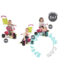 Smoby Be Fun Confort tricikli - pink-zöld (740406)