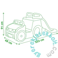 Smoby Adventure Car csúszda homokozóval (840205)