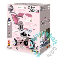 Smoby Baby Balade Plus tricikli napellenzővel - Pink (7600741401)