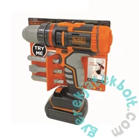 Smoby Black and Decker játék akkumulátoros csavarhúzó-fúrógép - elektronikus