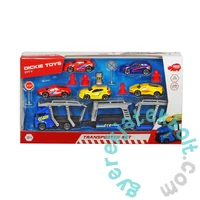 Dickie Autószállító kamion kiegészítőkkel - 32 cm