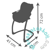 Smoby 240242 Maxi Cosi 3 az 1-ben játék etetőszék és babahordozó