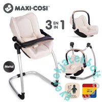 Smoby 240245 Maxi Cosi 3 az 1-ben játék etetőszék és babahordozó - Beige