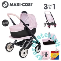 Smoby 253121 Maxi Cosi &amp; Quinny 3 az 1-ben babakocsi - Pink