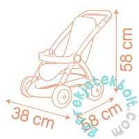 Smoby 254024 Baby Nurse sportbabakocsi - Orange