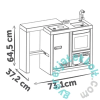 Smoby 312601 Island játékkonyha konyhaszigettel