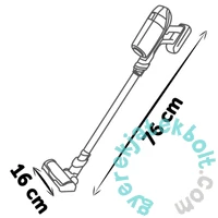 Smoby 330223 Rowenta X Force Flex elektronikus játék rúdporszívó - Gold