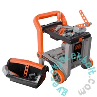 Smoby 360220 Black &amp; Decker 3 az 1-ben gurulós szerelőasztal