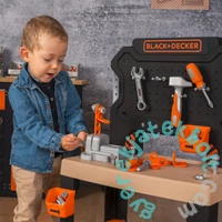 Smoby 360739 Black &amp; Decker Bricolo szerelőasztal