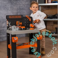 Smoby 360740 Black &amp; Decker Bricolo Pro szerelőasztal