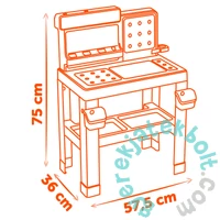 Smoby 360740 Black &amp; Decker Bricolo Pro szerelőasztal