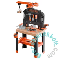 Smoby 360741 Black &amp; Decker Builder szerelőasztal daruval