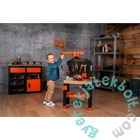 Smoby 360741 Black &amp; Decker Builder szerelőasztal daruval