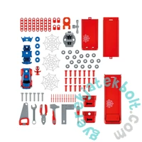 Smoby 360742 Spidey Bricolo Center Szerelőasztal, kisautóval és ugratóval