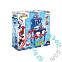 Smoby 360742 Spidey Bricolo Center Szerelőasztal, kisautóval és ugratóval