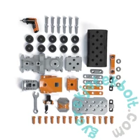 Smoby 360941 Black &amp; Decker kamion szerszámos ládával + mechanikus fúróval 60 kiegészítővel