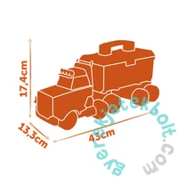 Smoby 360941 Black &amp; Decker kamion szerszámos ládával + mechanikus fúróval 60 kiegészítővel