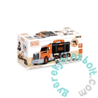 Smoby 360941 Black &amp; Decker kamion szerszámos ládával + mechanikus fúróval 60 kiegészítővel