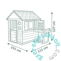 Smoby 810742 Life Természet házikó barkácssarokkal