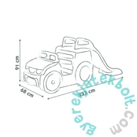 Smoby 840207 Adventure Car csúszda homokozóval (7600840207)