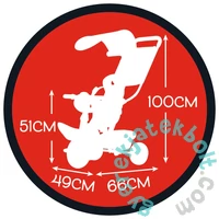 Smoby Baby Balade Plus tricikli napellenzővel - Mickey Mouse (7600741402)