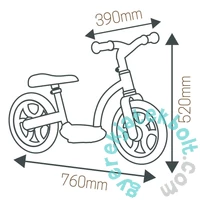 Smoby Balance Comfort Futóbicikli - szürke (770126)