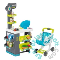 Smoby City Market elektronikus pénztárgéppel - kék (350230)