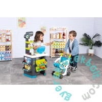 Smoby City Market elektronikus pénztárgéppel - kék (350230)