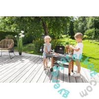 Smoby Játék kerti grillkocsi mosogatóval (7600312004)