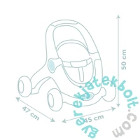 Smoby Little 3 az 1-ben járássegítő, babakocsi és babaülőke babával (140308)