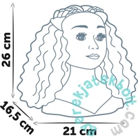 Smoby My Beauty Fodrász babafej - barna (7600320318)