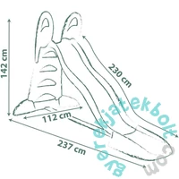 Smoby XL Kerti csúszda 230 cm - barna - menta (820303)