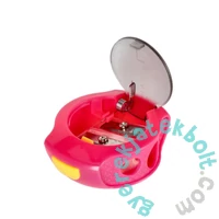 Műanyag dupla tartályos hegyező - Disc - pink