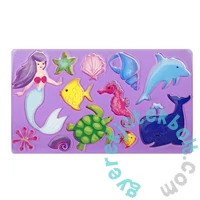 Műanyag sablon szett 13 x 23 cm - hercegnők